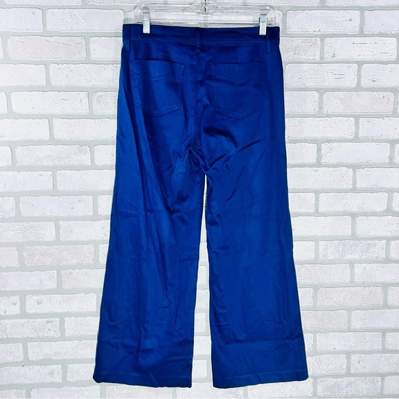 Evereve Beth High Rise Wide Leg Pants in Peacock Blue Size 29 - Picture 8 of 10